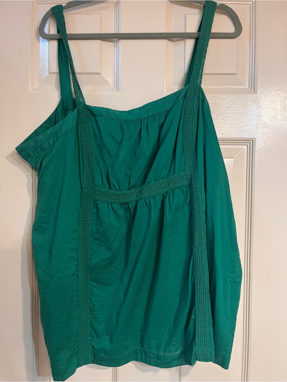 Old Navy Emerald Green Braided-Trim Tank Top